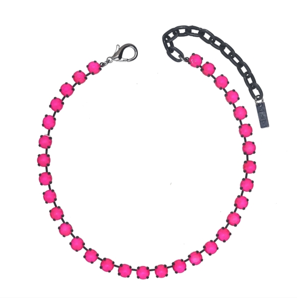 Tova Neon Pink Necklace In Smut - Oakland NWOT - Picture 1 of 6